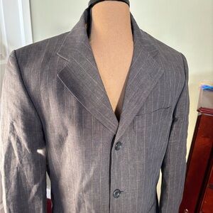 Alexandre London grey pinstripe suit jacket Regular 
Size UK 38 Chest 
 Euro 48